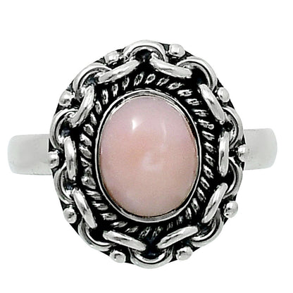 Premium Quality Natural Pink Opal Ring size-8 R-1667 48-ER14020