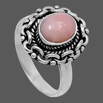 Premium Quality Natural Pink Opal Ring size-8 R-1667 48-ER14020