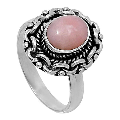 Premium Quality Natural Pink Opal Ring size-8 R-1667 48-ER14020