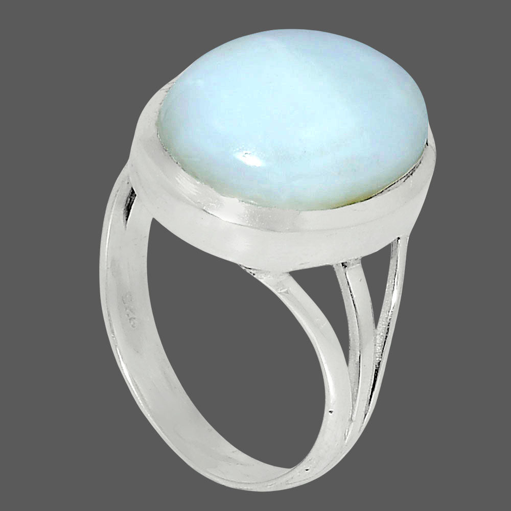 Premium Quality Natural White Opal Ring size-8 R-1006 50-ER14101