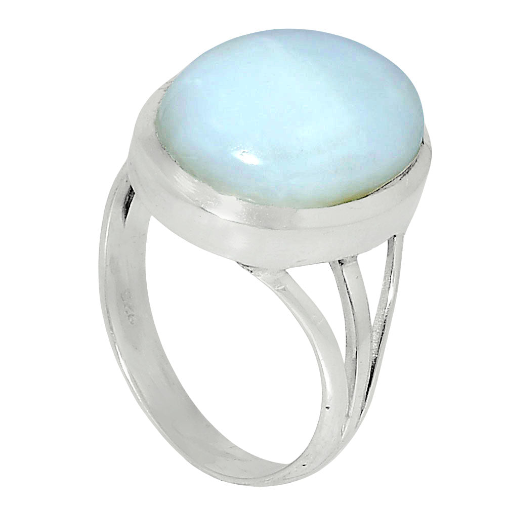 Premium Quality Natural White Opal Ring size-8 R-1006 50-ER14101