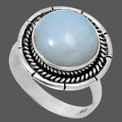 Premium Quality Natural White Opal Ring size-7 R-1728 50-ER14108