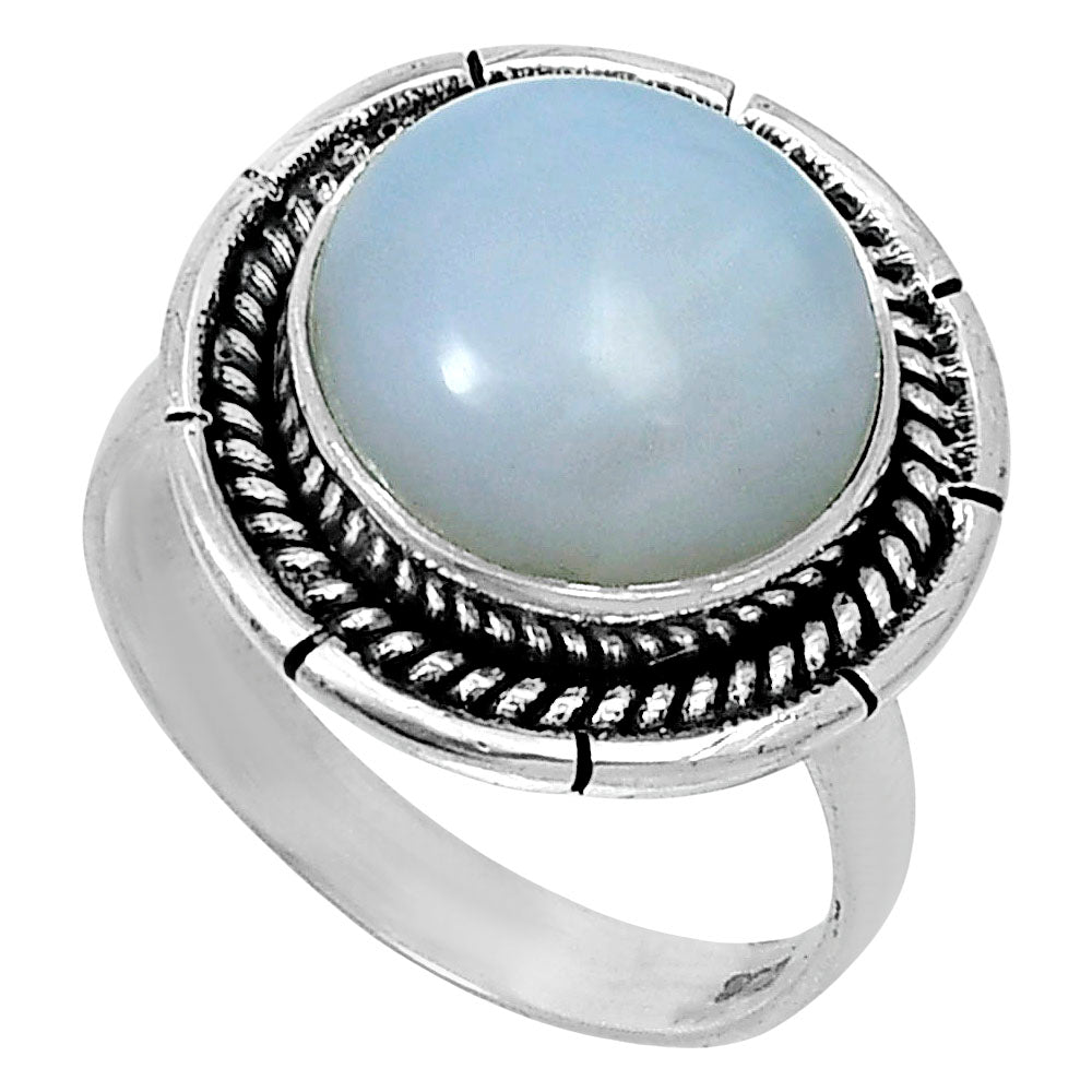 Premium Quality Natural White Opal Ring size-7 R-1728 50-ER14108