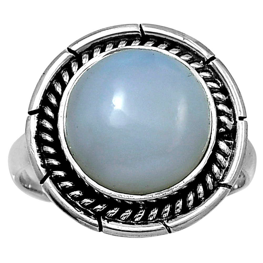 Premium Quality Natural White Opal Ring size-8 R-1728 50-ER14113