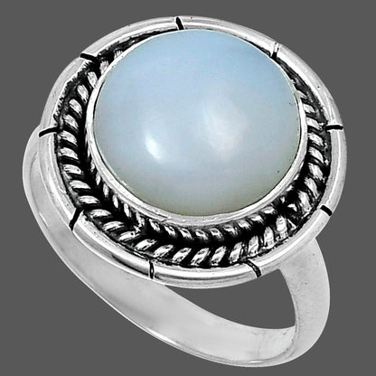 Premium Quality Natural White Opal Ring size-8 R-1728 50-ER14113
