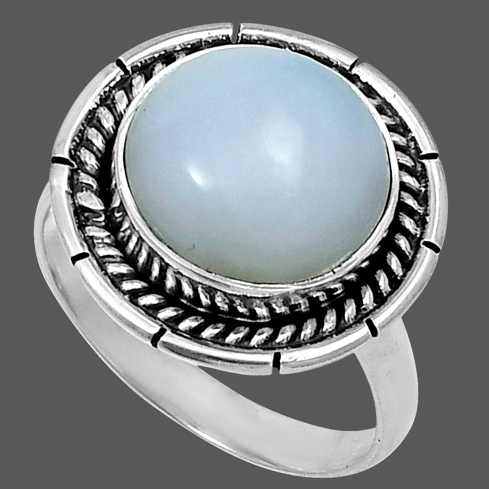 Premium Quality Natural White Opal Ring size-8 R-1728 50-ER14114