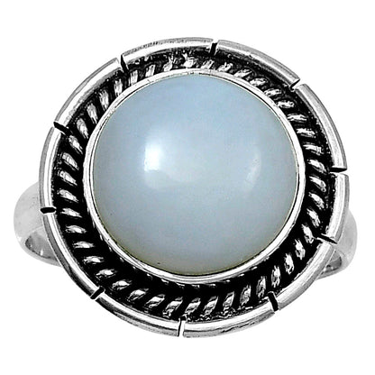 Premium Quality Natural White Opal Ring size-8 R-1728 50-ER14115