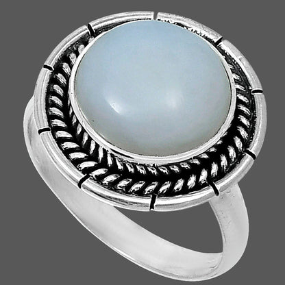 Premium Quality Natural White Opal Ring size-8 R-1728 50-ER14115