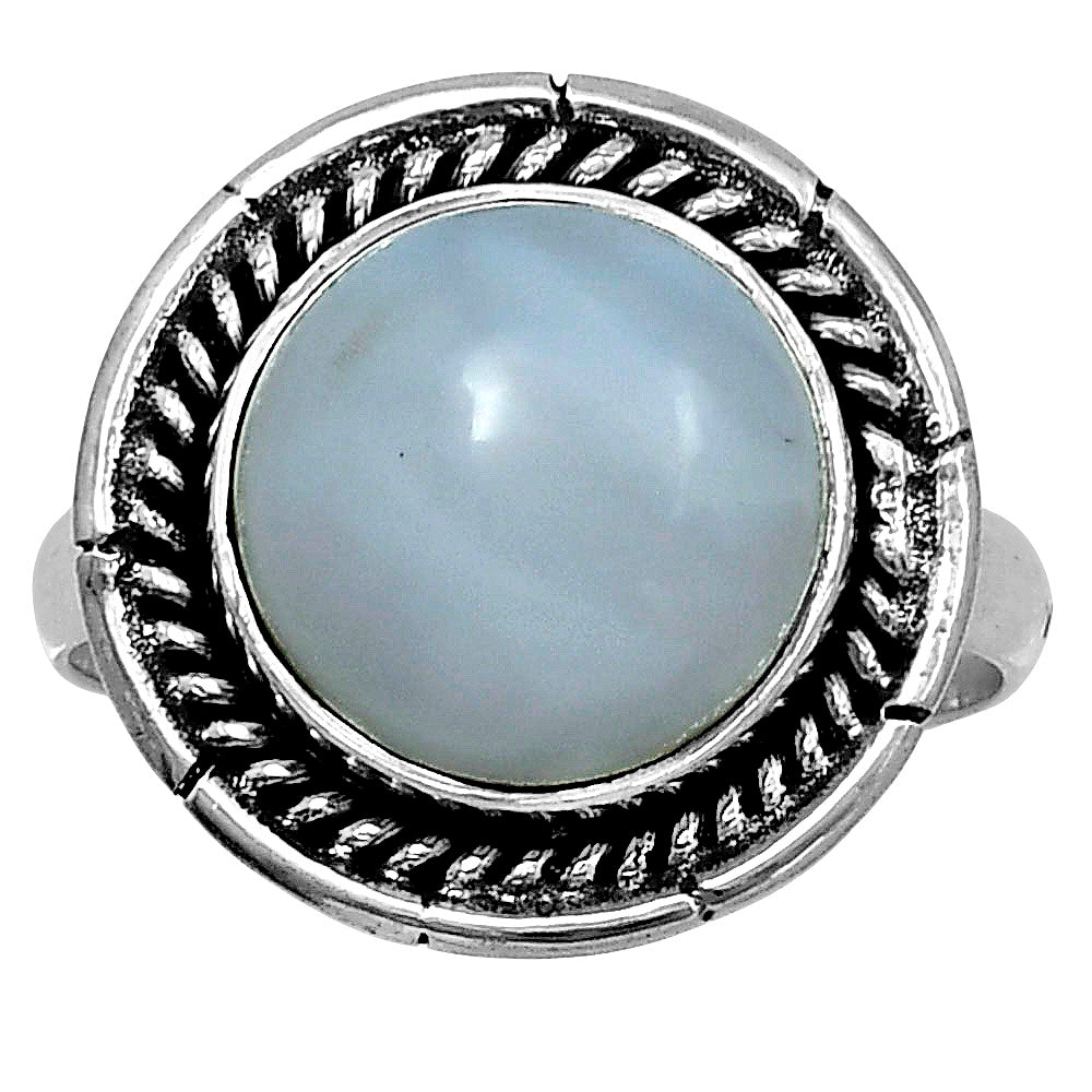 Premium Quality Natural White Opal Ring size-9 R-1728 50-ER14116