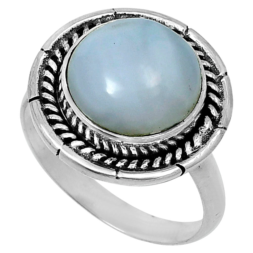 Premium Quality Natural White Opal Ring size-9 R-1728 50-ER14116