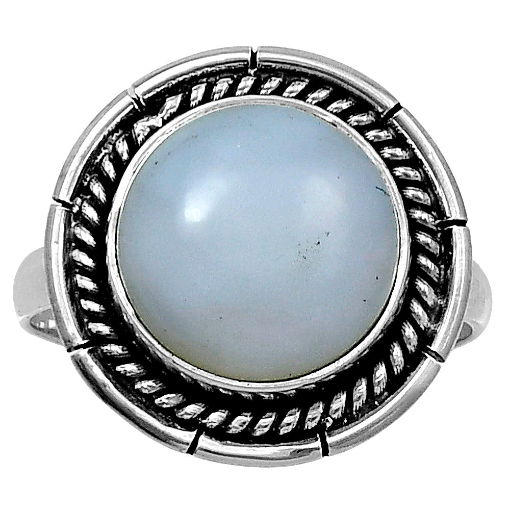 Premium Quality Natural White Opal Ring size-9 R-1728 50-ER14117