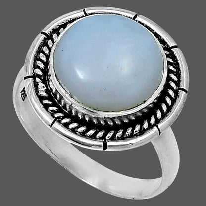 Premium Quality Natural White Opal Ring size-9 R-1728 50-ER14118