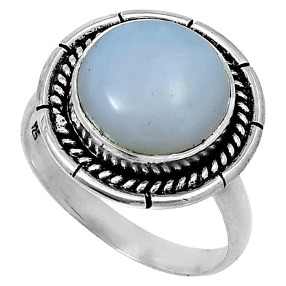 Premium Quality Natural White Opal Ring size-9 R-1728 50-ER14118