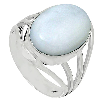 Premium Quality Natural White Opal Ring size-9 R-1219 50-ER14129