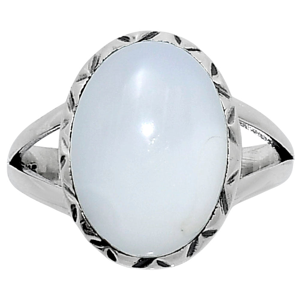 Premium Quality Natural White Opal Ring size-7 R-1074 50-ER14162