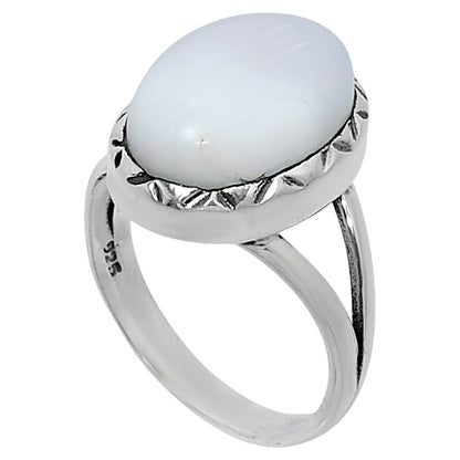 Premium Quality Natural White Opal Ring size-7 R-1074 50-ER14162