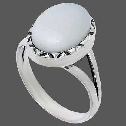 Premium Quality Natural White Opal Ring size-9 R-1074 50-ER14164