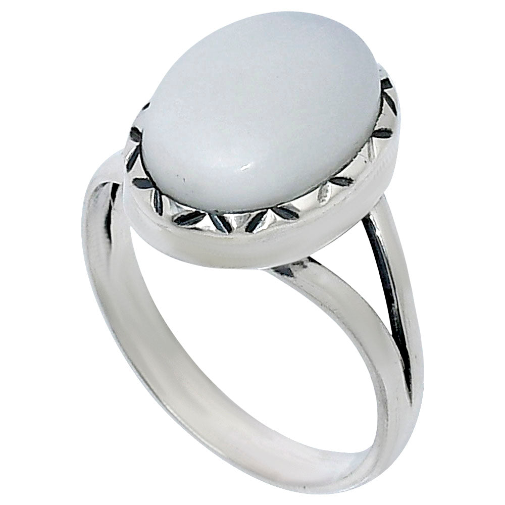 Premium Quality Natural White Opal Ring size-9 R-1074 50-ER14164