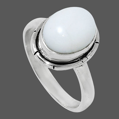 Natural White Opal Ring size-6 R-1011 50-ER14764