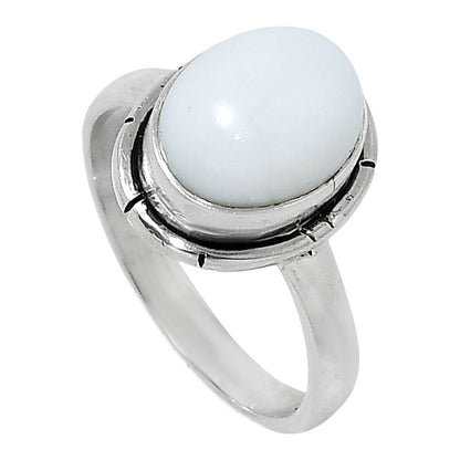 Natural White Opal Ring size-6 R-1011 50-ER14764