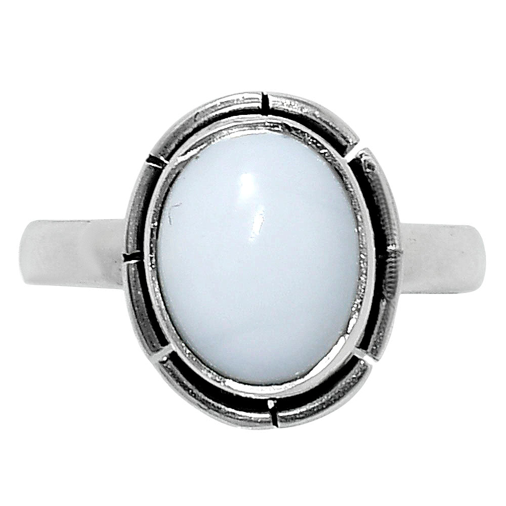 Natural White Opal Ring size-6 R-1011 50-ER14765