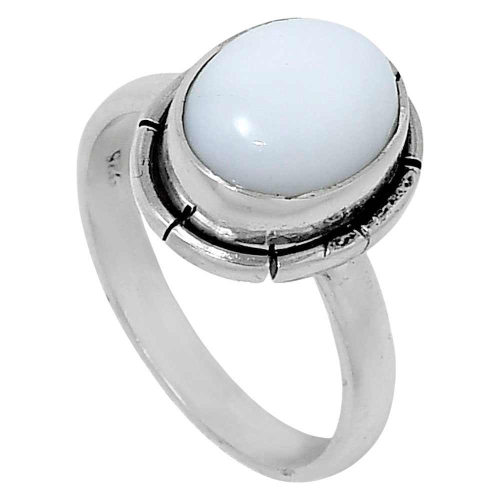 Natural White Opal Ring size-6 R-1011 50-ER14765