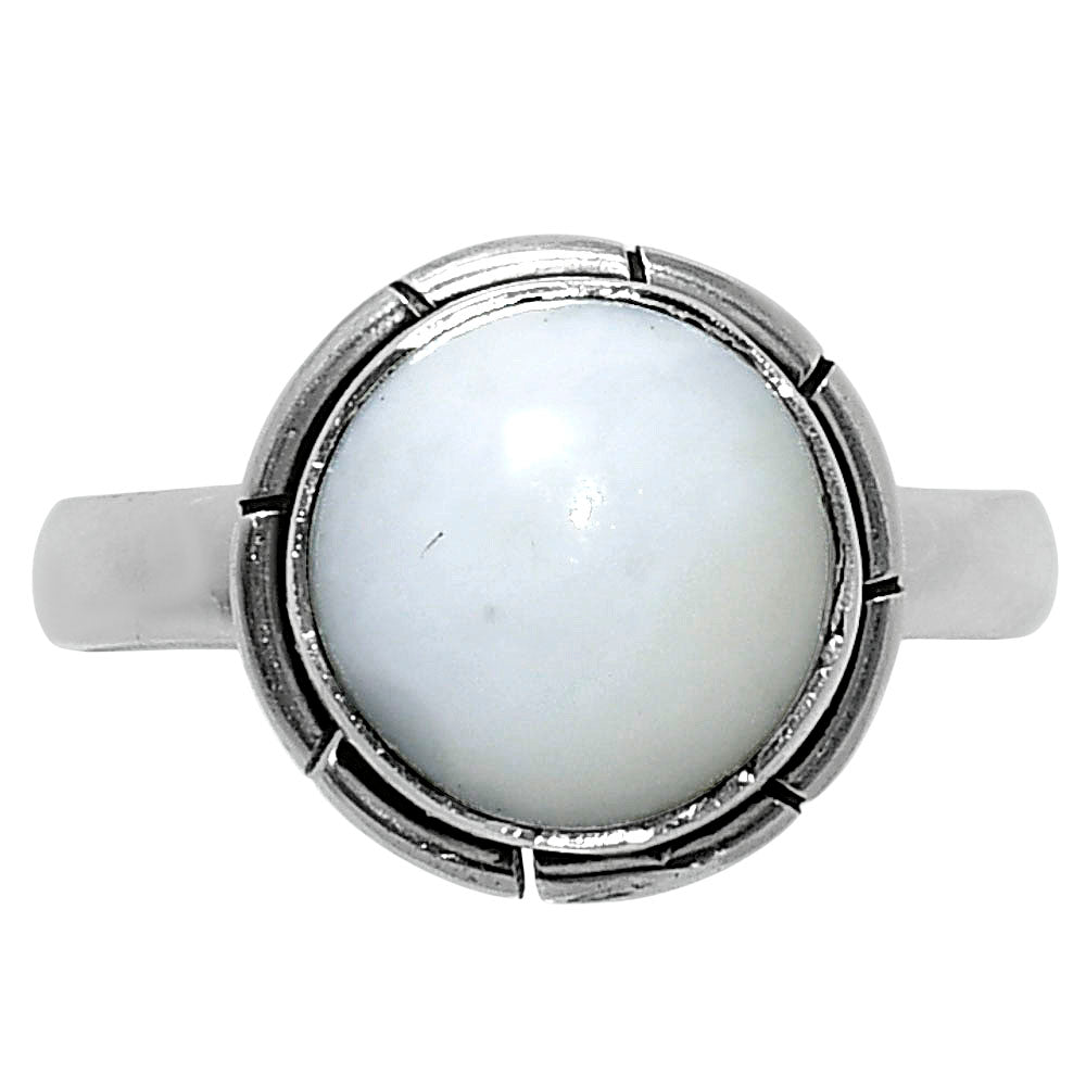 Natural White Opal Ring size-8 R-1011 50-ER14776