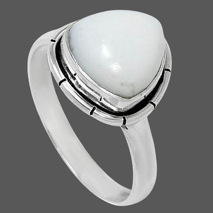 Natural White Opal Ring size-9 R-1011 50-ER14782