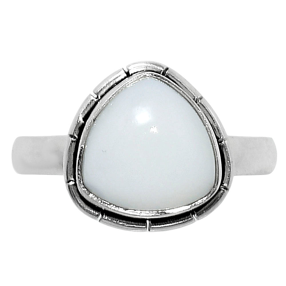 Natural White Opal Ring size-9 R-1011 50-ER14785