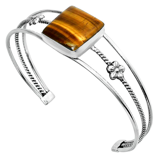 Premium Quality Tiger Eye - Africa Cuff Bangle Bracelet B-1012 51-EB10527
