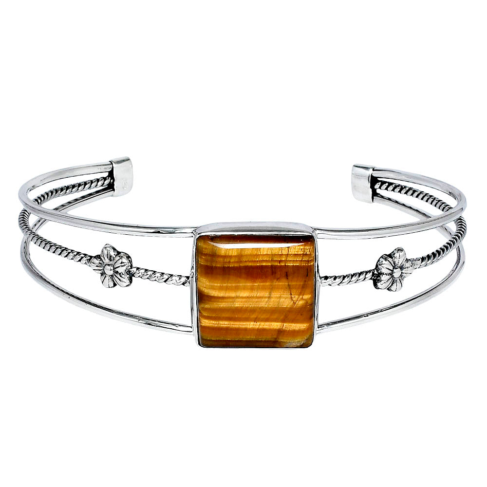 Premium Quality Tiger Eye - Africa Cuff Bangle Bracelet B-1012 51-EB10527