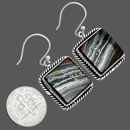 Natural Iron Tiger Eye Earrings E-1055 51-EE10399