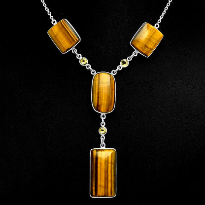 Premium Quality Tiger Eye - Africa & Citrine Necklace N-1023 51-EN10143