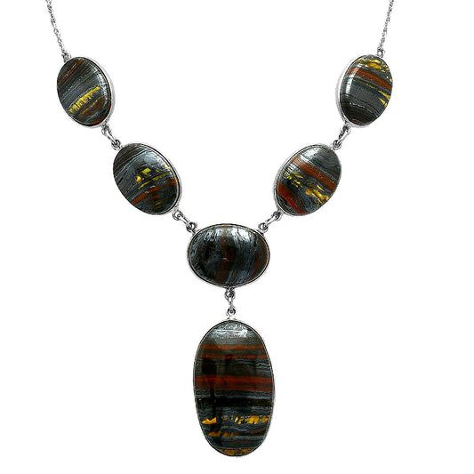 Premium Quality Iron Tiger Eye Necklace N-1013 51-EN10146