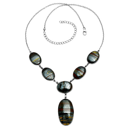 Premium Quality Iron Tiger Eye Necklace N-1013 51-EN10146
