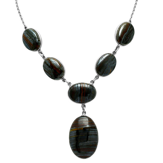 Premium Quality Iron Tiger Eye Necklace N-1013 51-EN10147