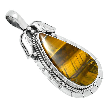 Premium Quality Tiger Eye - Africa Pendant P-1568 51-EP10420