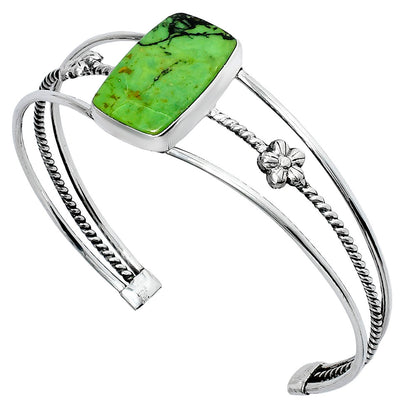 Premium Quality Green Matrix Turquoise Cuff Bangle Bracelet B-1012 53-EB10557