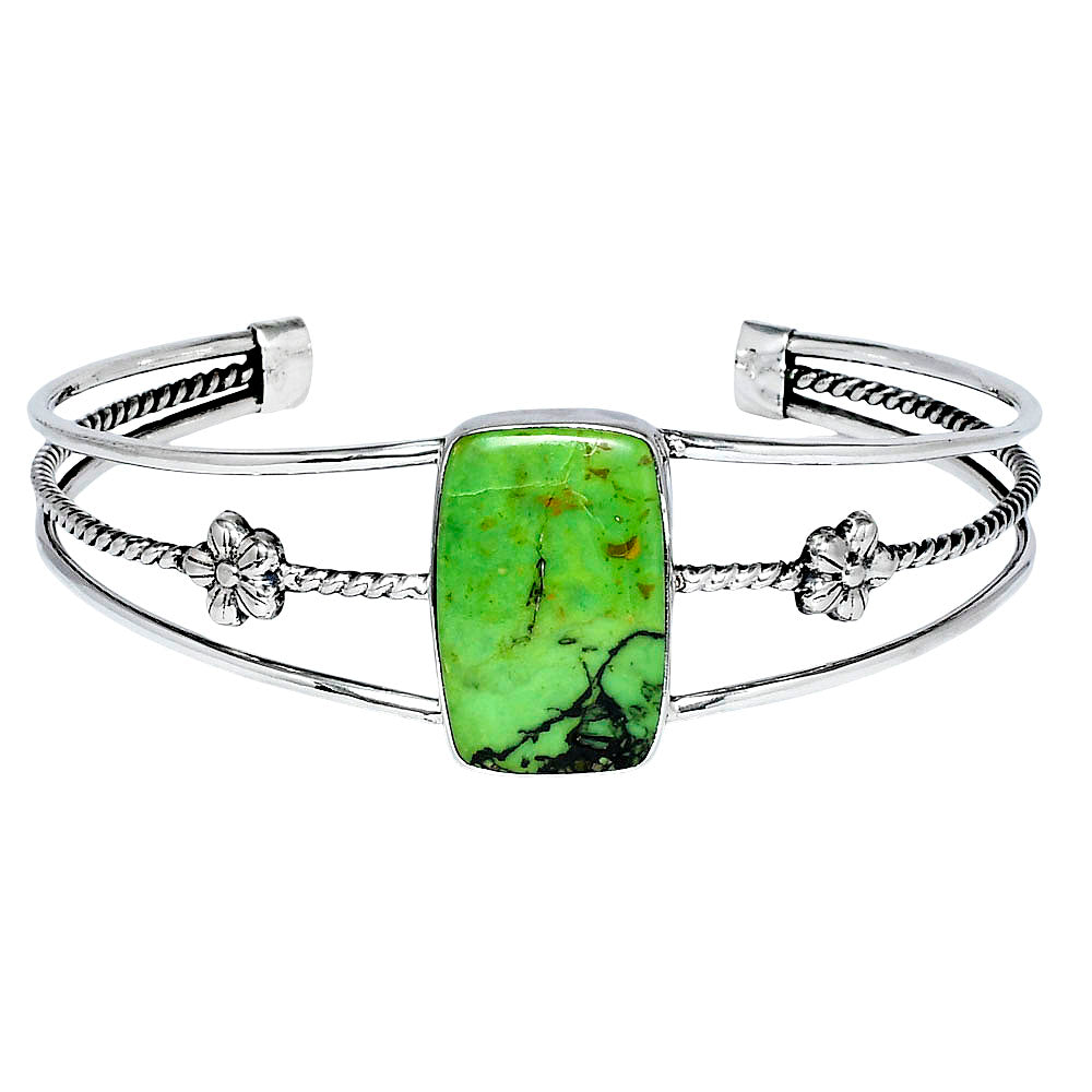 Premium Quality Green Matrix Turquoise Cuff Bangle Bracelet B-1012 53-EB10557