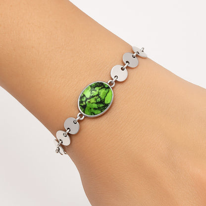 Premium Green Matrix Turquoise Bracelet B-1044 53-EB10558