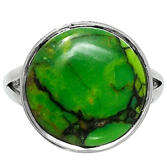 Premium Green Matrix Turquoise Ring size-7 R-1008 53-ER14347