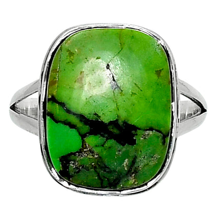 Premium Green Matrix Turquoise Ring size-9 R-1008 53-ER14357