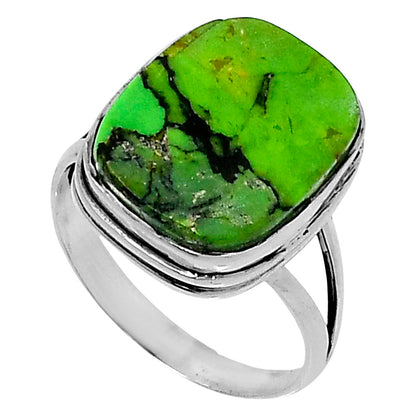 Premium Green Matrix Turquoise Ring size-9 R-1008 53-ER14357