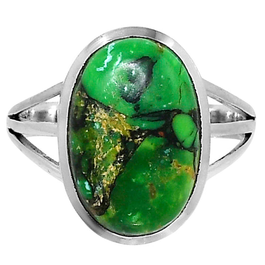 Premium Green Matrix Turquoise Ring size-10 R-1006 53-ER14403