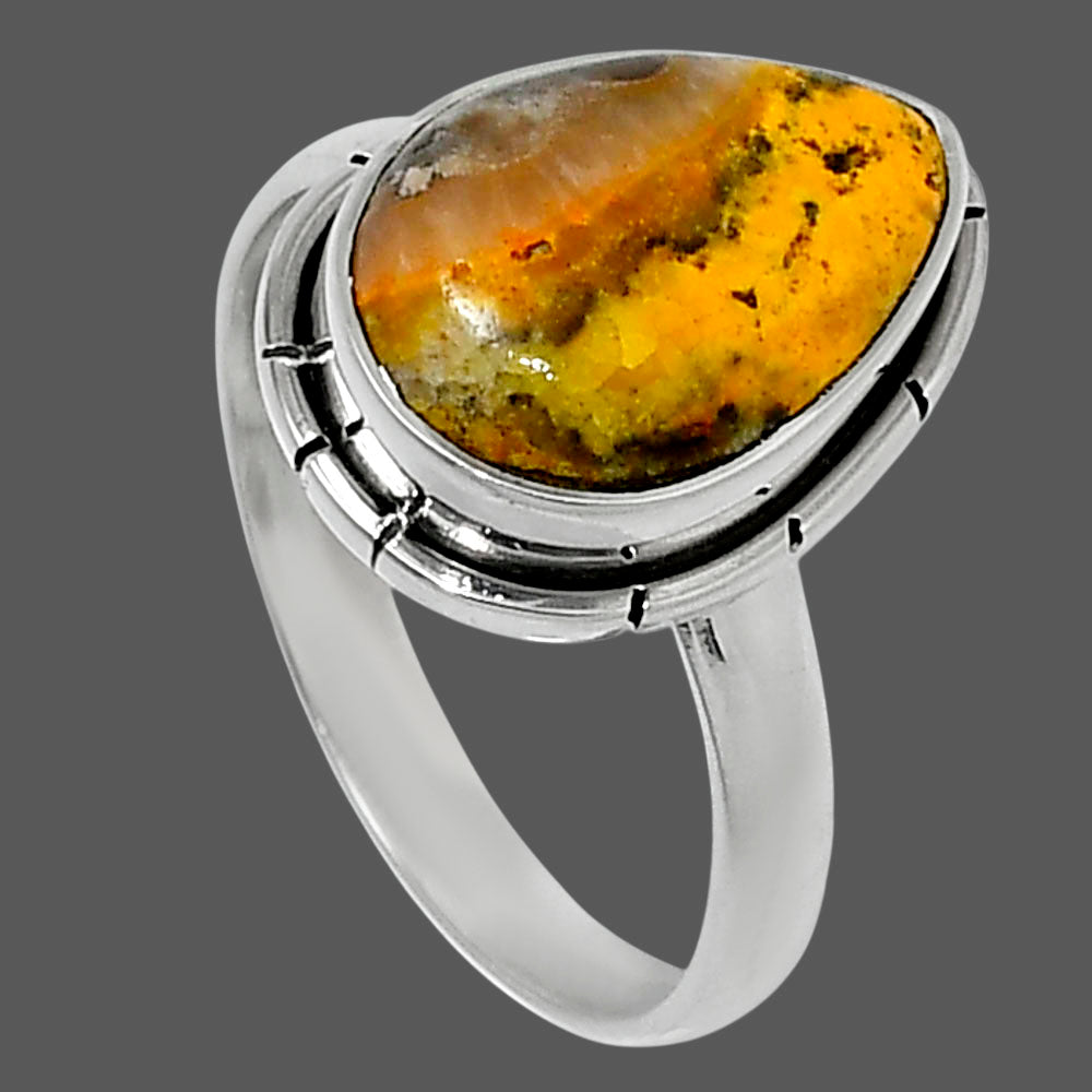 Natural Indonesian Bumble Bee Ring size-9 R-1011 54-ER14899