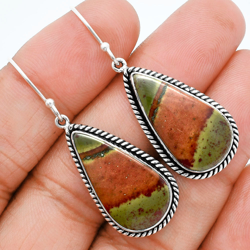 Natural Australian Imperial Jasper Earrings E-1055 56-EE10415