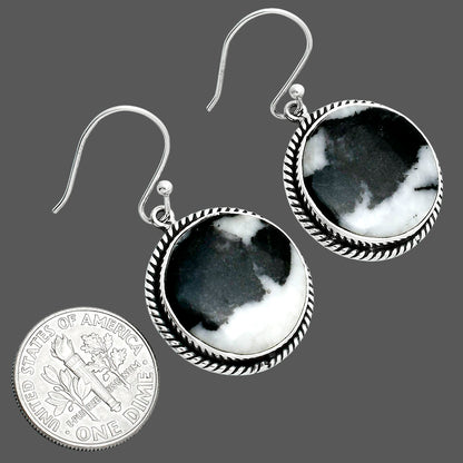 Natural Black Zebra Jasper Earrings E-1055 56-EE10416