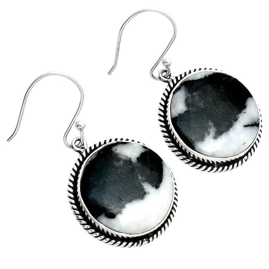 Natural Black Zebra Jasper Earrings E-1055 56-EE10416