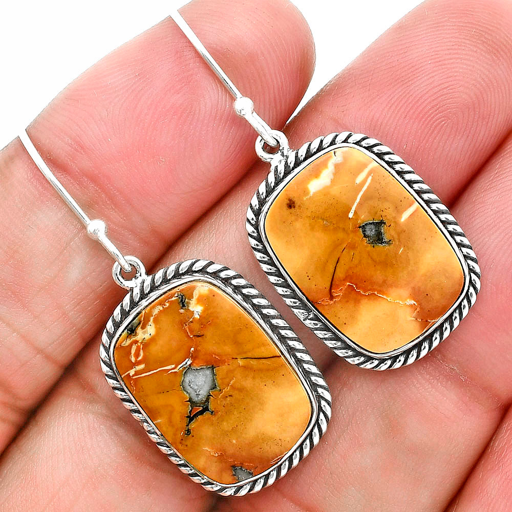 Natural Maligano Jasper - Indonesia Earrings E-1055 56-EE10418