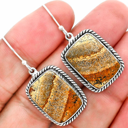 Natural Picture Jasper Earrings E-1055 56-EE10419